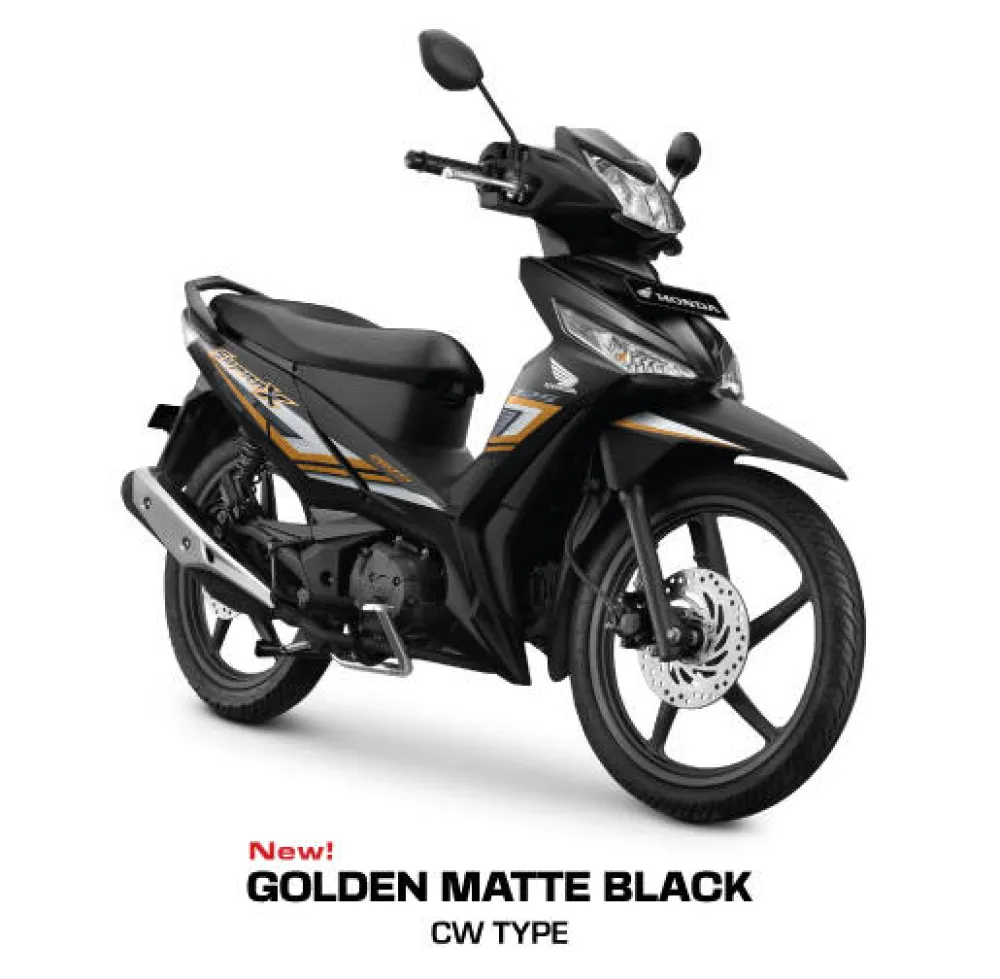 Honda Supra X 125 FI Golden Matte Black
