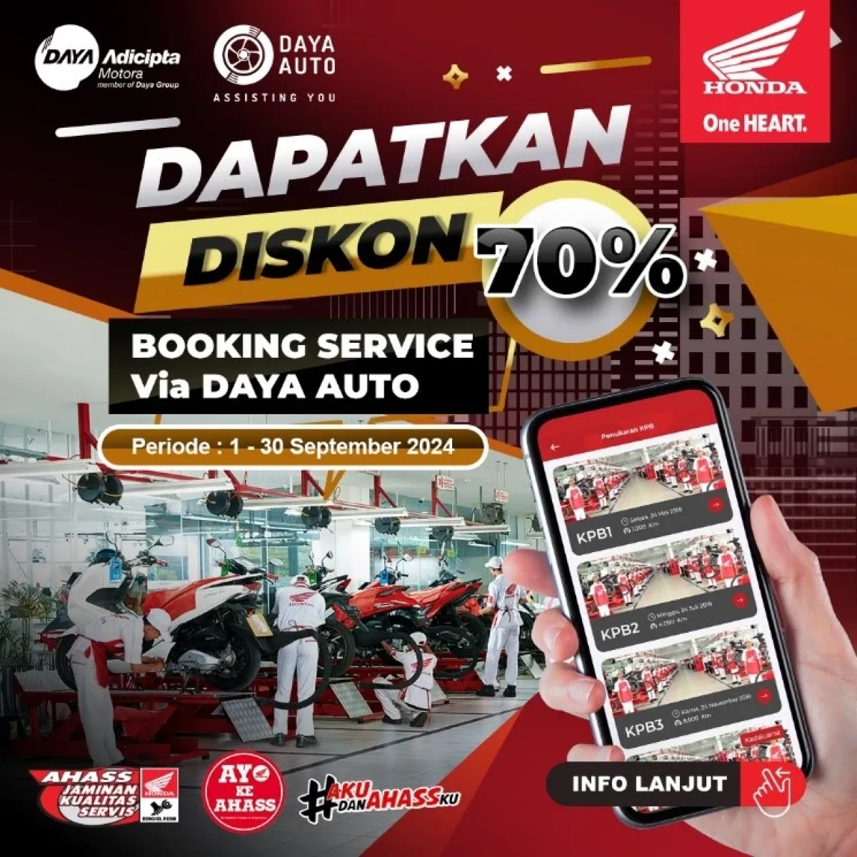 PROMO PAKET SEPTEMBER HONDA DUTA MOTOR